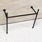 Fauceture Stainless Steel Console Sink Legs, Matte Black VPB39170 - alternate 2
